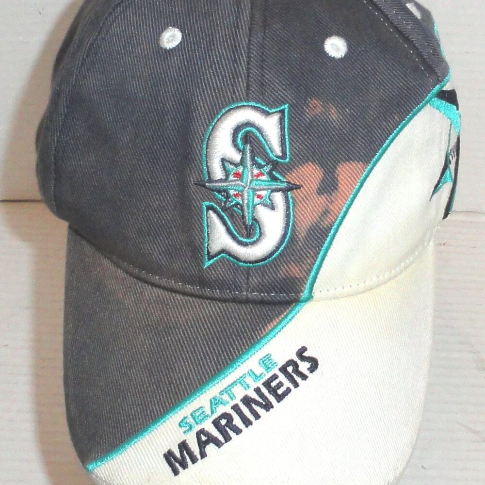 Twins Enterprise Seattle Mariners Hook & Loop Adjustable Unisex Hat PLEASE READ